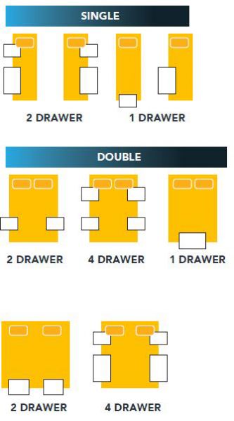 Drawer Options available Elite Base