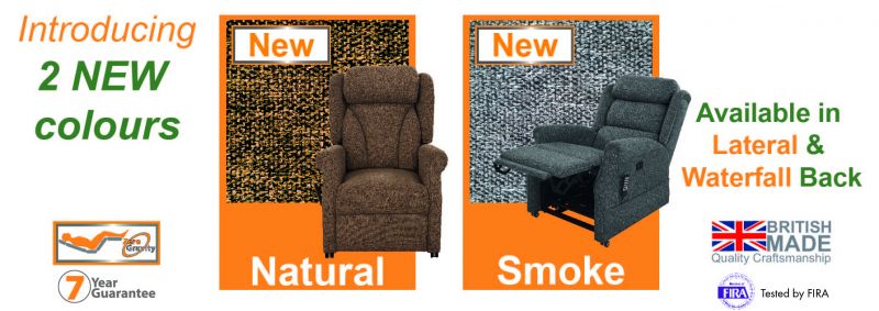 2 new contemporary colours Smoke & Natural