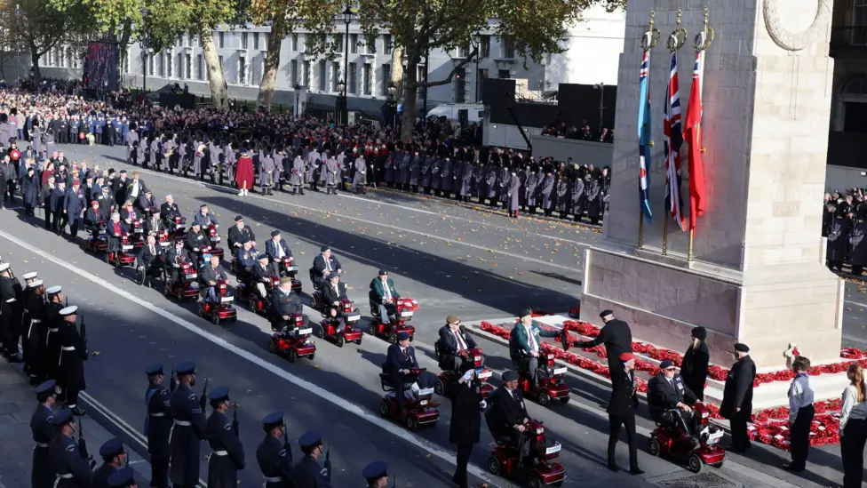 Saluting the Cenotaph - Reuters BBC