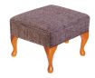 Footstool Kilburn Mink Teak Legs