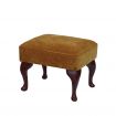 Cannington Footstool Mustard, Mahogany legs product thumbnail image 3