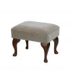 Cannington Footstool Latte, Mahogany legs product thumbnail image 4