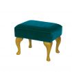 Cannington Footstool Teal, Light Oak legs product thumbnail image 2